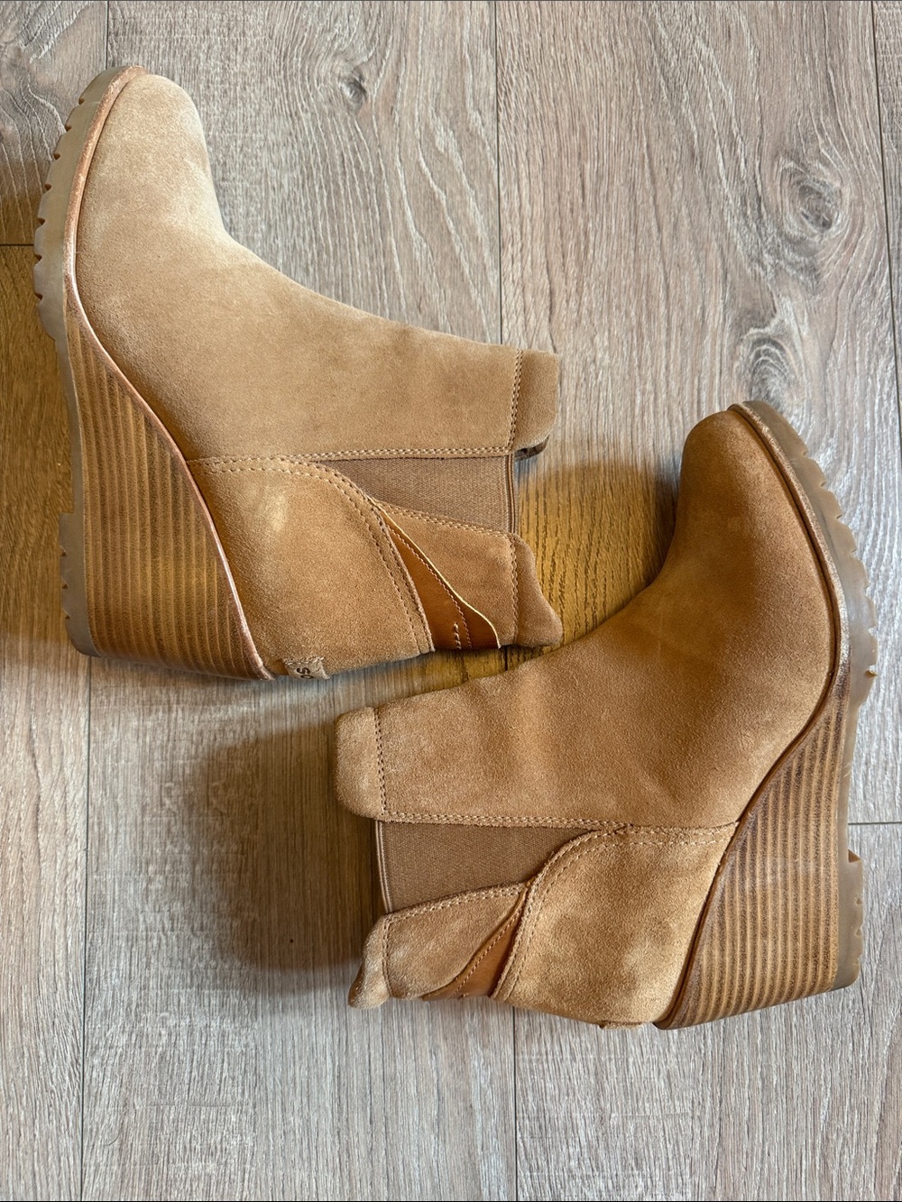SOREL WOMENS AFTER HOURS CHELSEA BOOT WATERPROOF SUEDE SIZE 9.5 - Picture 7 of 8